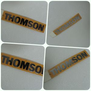 THOMSON metal  thin word sticker
